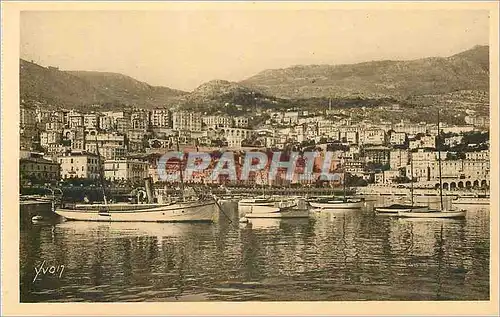 Cartes postales Monte Carlo Principaute de Monaco Vue generale sur La Condamine Bateaux
