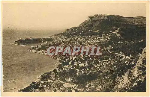 Cartes postales Monaco Monte Carlo vus de la Grande Corniche