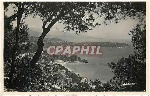 Cartes postales moderne Monte Carlo Vue sur le Beach le Cap Martin et l Italie
