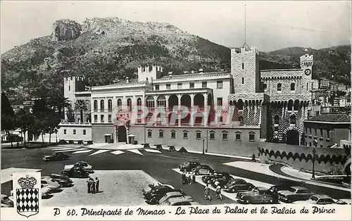 Cartes postales moderne Principaute de Monaco La Place du Palais et le Palais du Prince