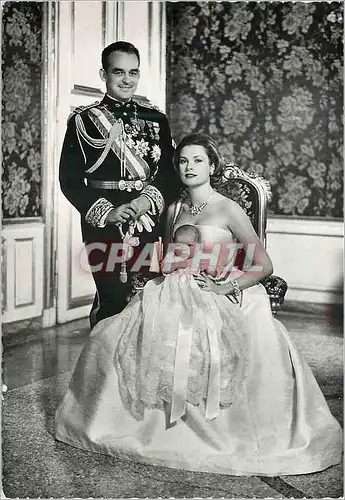 Cartes postales moderne Le Prince Rainier III La Princesse et la Princesse Caroline