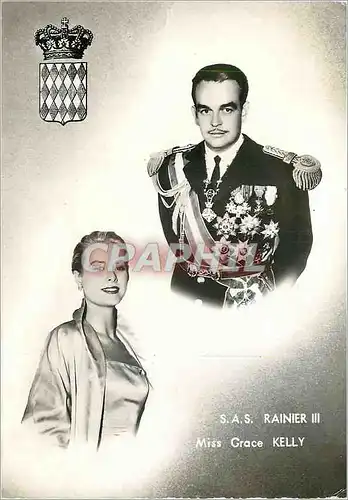 Cartes postales moderne SAS Rainier III Miss Grace Kelly