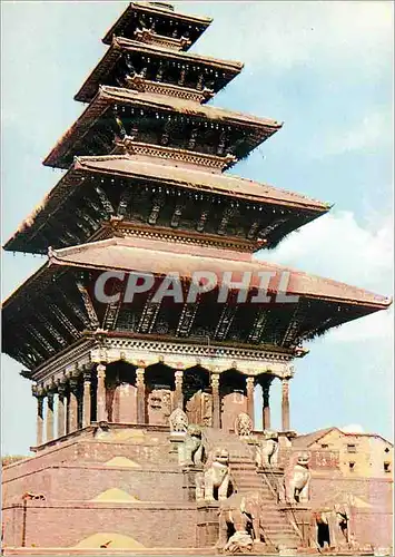 Moderne Karte Patrimoine culturel mondial Bhaktapur Vallee de Kathmandou Nepal