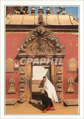 Cartes postales moderne Bhadgaon La Porte Doree Nepal