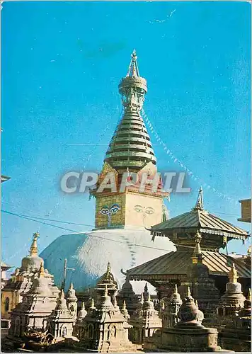 Cartes postales moderne Swoyambunath Stupa