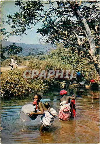 Cartes postales moderne Lessive dans la riviere