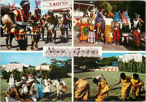 Cartes postales moderne Salutations de la Nigerie