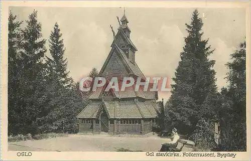 Cartes postales Oslo Gol Stavkirke Folkemuseet Bygdoy