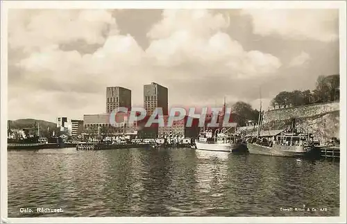 Cartes postales Osla Radhusset Bateaux