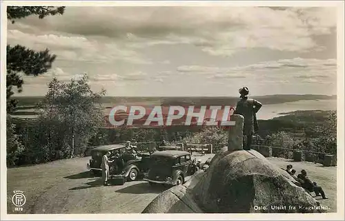 Cartes postales Oslo Utsikt fra Kragstatten Automobiles