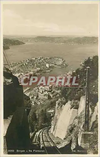 Cartes postales Bergen fra Floibanen