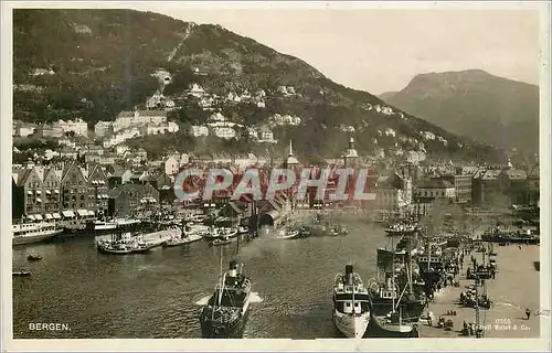 Cartes postales Bergen Bateaux