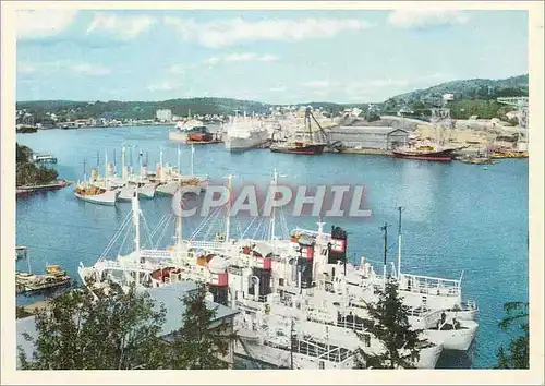 Cartes postales Sandefjord Havnen Bateaux