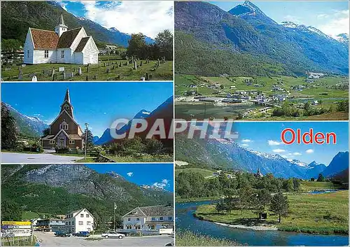 Moderne Karte Olden Norway
