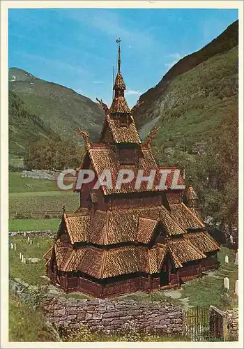 Cartes postales moderne Norway Stave church at Borgund Sogn