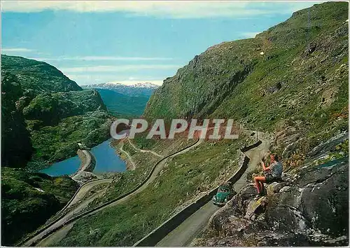 Cartes postales moderne Norway View of Seljestadjuven gorge towards Folgefonnen glacier