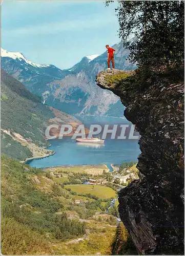Cartes postales moderne Norway The well known Fludal ravine