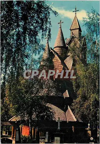 Cartes postales moderne Norvege Eglise de Stavkyrkje