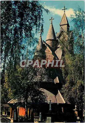 Cartes postales moderne Norvege Eglise de Stavkyrkje