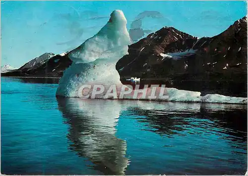 Cartes postales moderne Norway Fancy farmed iceberg Kings Bay