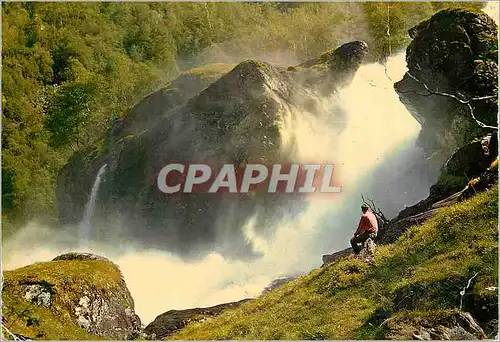 Cartes postales moderne Norway Raykjafossen waterfall