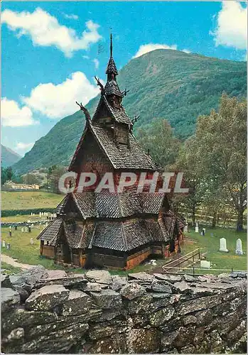 Cartes postales moderne Norway Borgund stave church