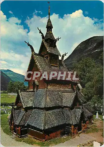 Cartes postales moderne Norway Borgund Stave Church