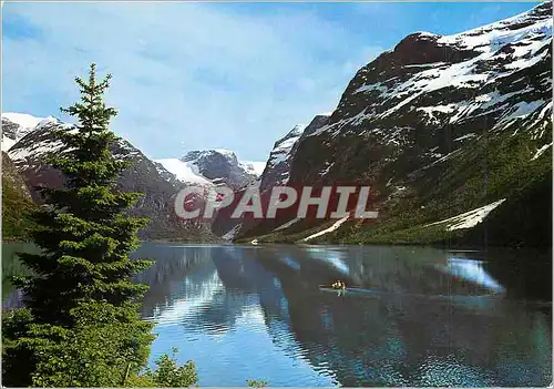 Moderne Karte Norway View of the beautiful Lake Loen