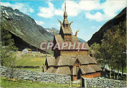 Cartes postales moderne Norway Borgund stave church