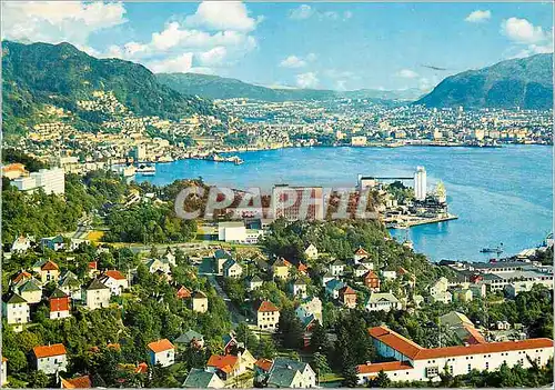 Moderne Karte Bergen Norway