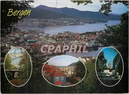 Moderne Karte Bergen Norway