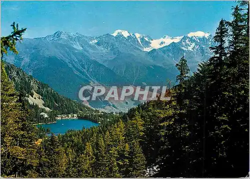 Moderne Karte Le Lac de Champex et les combins