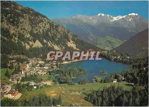 Cartes postales moderne Champex la station le lac et les combins