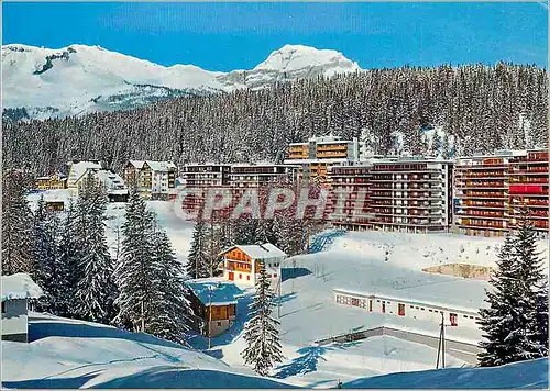 Cartes postales moderne Crans s Sierre Bella Lui Palace Haut Roche Grand Vue et l Hotel de l Etrier