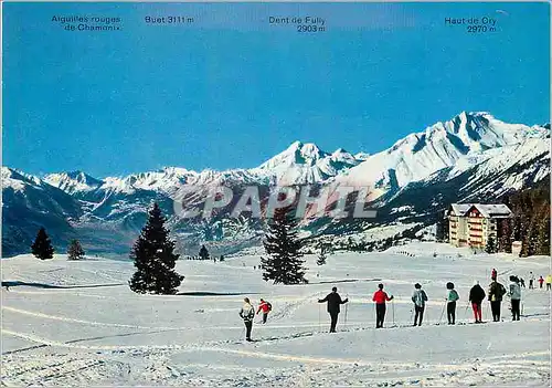 Moderne Karte Crans s Sierre l ecole suisse de ski