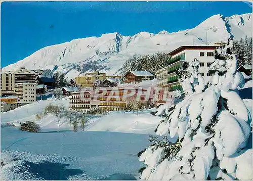 Moderne Karte Crans s Sierre La station en hiver