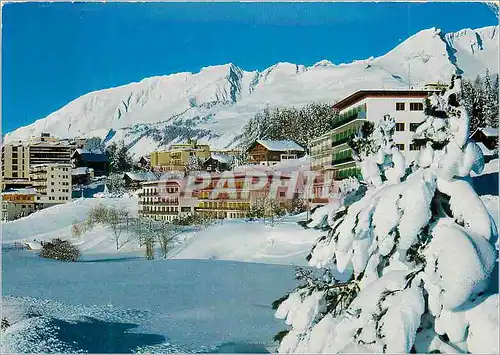 Moderne Karte Crans s Sierre La station en hiver