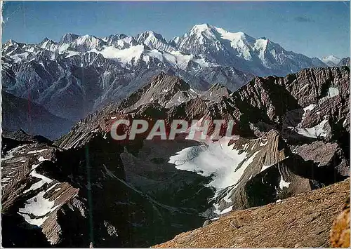 Cartes postales moderne Les Diablerets Perle des Alpes Vaudoises Le massif du Mont Blanc