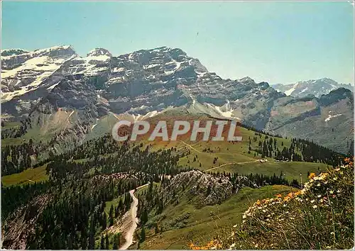 Cartes postales moderne Col de la Croix vue sur les Diablerets