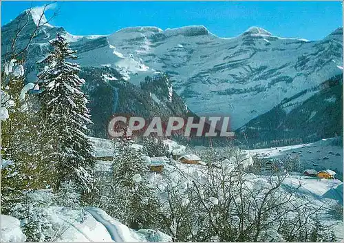 Moderne Karte Les Diablerets Perle des Alpes Vaudoises