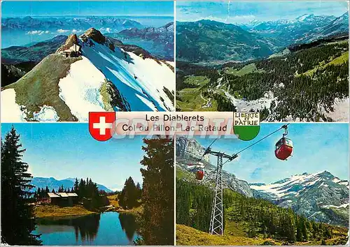 Moderne Karte Les Diablerets Col du Pillon Lac Retaud