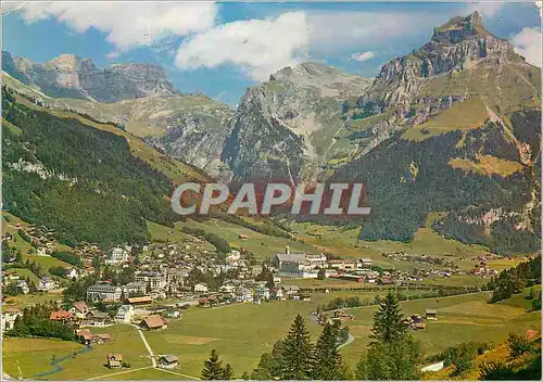 Moderne Karte Engelberg mit Hahnen