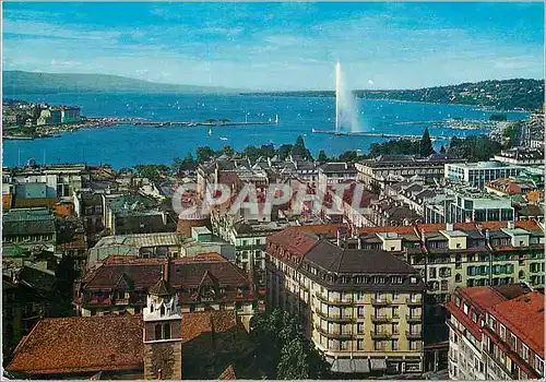 Moderne Karte Geneve La rade et la ville