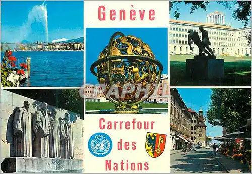 Cartes postales moderne Geneve Carrefour des Nations
