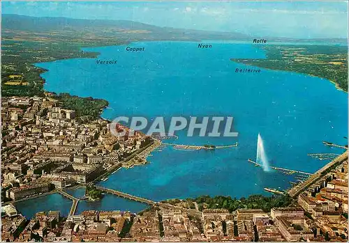 Cartes postales moderne Geneve Vue aerienne