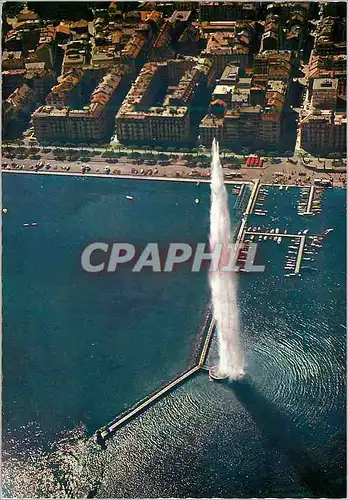 Cartes postales moderne Geneve Le jet d eau et le quai Gustave Ador