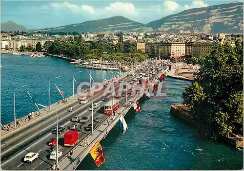 Cartes postales moderne Geneve Le Pont du Mont Blanc