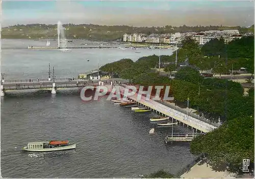 Cartes postales moderne Geneve Panorama vers le Quai des Eaux Vives et le lac