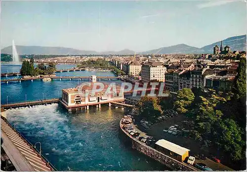 Moderne Karte Geneve Les Ponts sur le Rhone