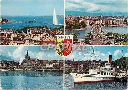 Cartes postales moderne Geneve Bateau